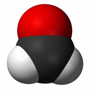 Molekula formaldehydu 3D