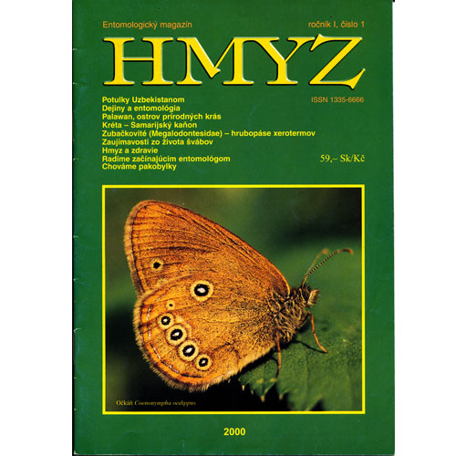 Entomologický magazín HMYZ Ročník 1 číslo 1